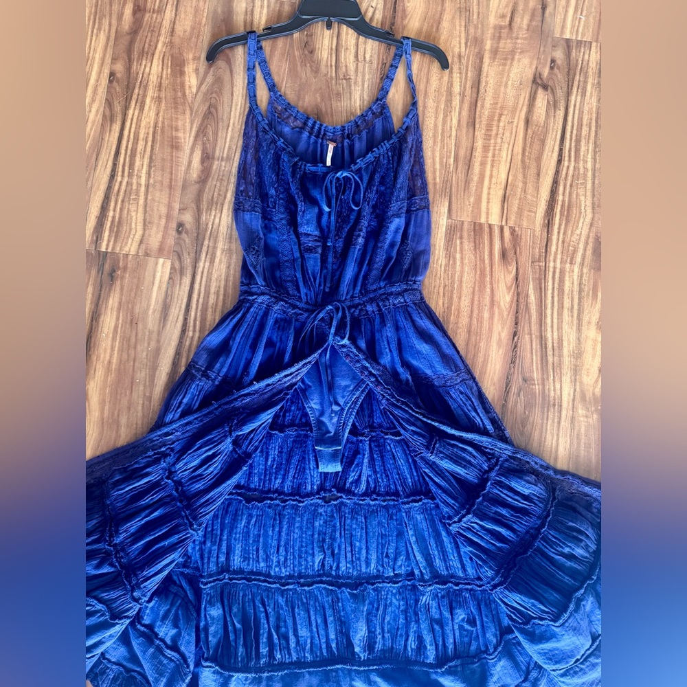Free People Intimately Dolly Bodysuit Maxi - Small, Blue - Picture 6 of 8